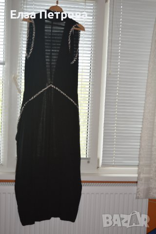 Дамско черно елече - туника с връзване отпред; 3XL÷4XL, снимка 2 - Туники - 41911313