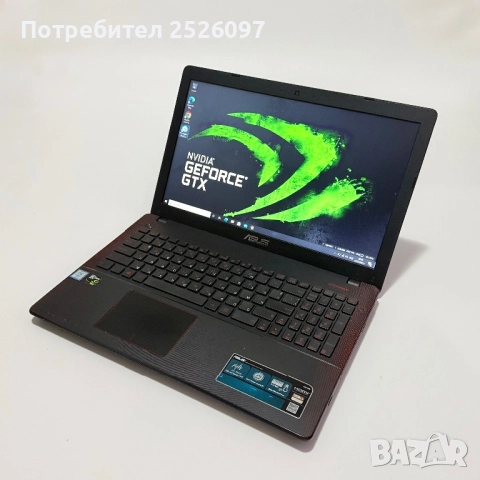 ASUS K550V/15,6” FHD/i7-6700HQ/16GB DDR4/500GB SSD Samsung EVO 860, снимка 3 - Лаптопи за игри - 52856341