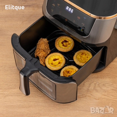 Уред за готвене без мазнина AirFryer Sonymax SN 80185, 10 литра, 3000W, снимка 2 - Фритюрници - 53252788