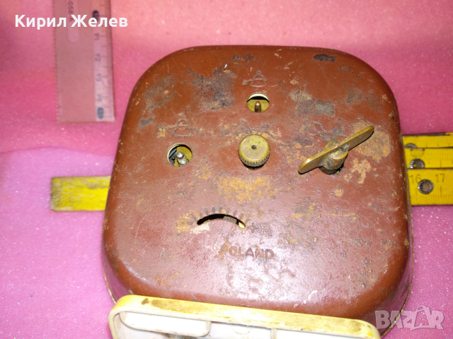 MERA-POLTIK Стар РЯДЪК ПОЛСКИ КОЛЕКЦИОНЕРСКИ МЕХАНИЧЕН БУДИЛНИК МЕРА-ПОЛТИК 26498, снимка 13 - Антикварни и старинни предмети - 44549131