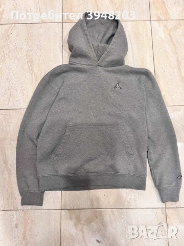 Jordan сив суичър с качулка