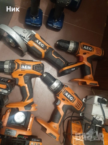Акумулаторни машини АЕГ 18v, снимка 4 - Винтоверти - 53257654