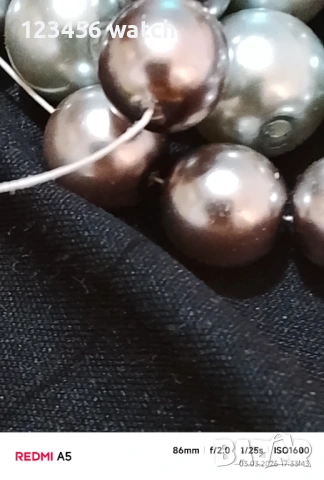   естествени перли за коли мулти колор, снимка 4 - Колиета, медальони, синджири - 53696329