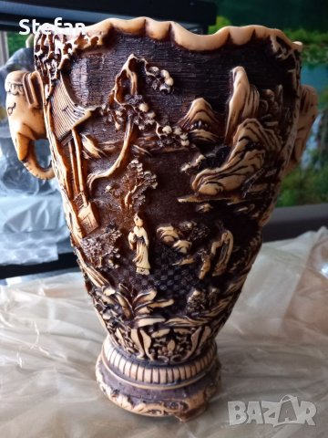 Стара азиатска ваза, снимка 4 - Антикварни и старинни предмети - 41633793