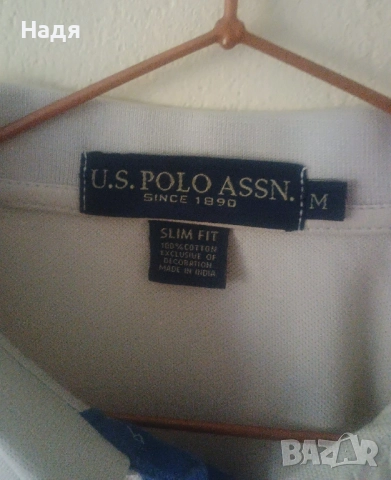 Оригинална мъжка поло фланелка U.S. Polo Assassin, снимка 3 - Тениски - 52057394