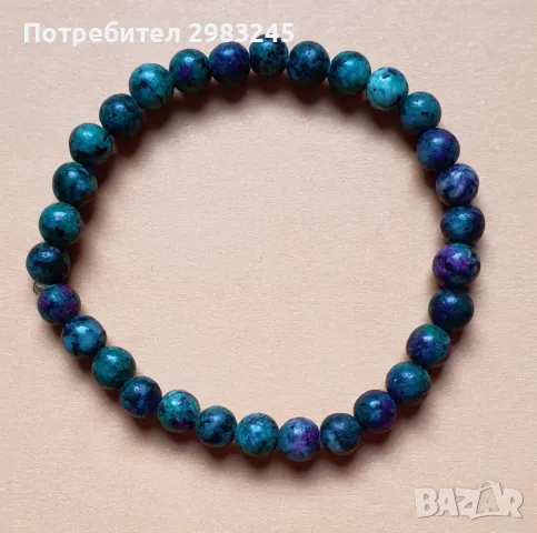 Гривна с мъниста от епидот с цоизит