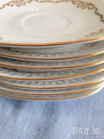 Порцеланови подложни  чинийки- 7 броя , снимка 5 - Чинии - 40956979