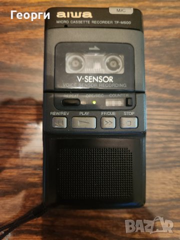 Aiwa TP-M500 Microcassette Recorder - V-Sensor, снимка 3 - Радиокасетофони, транзистори - 34877355