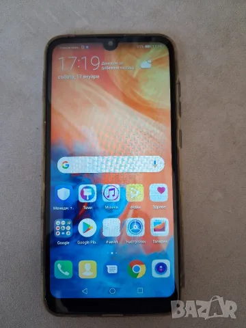 Смартфон Huawei Y7 2019, Dual SIM, 32GB, 4G, Aurora Blue, снимка 3 - Huawei - 55852205