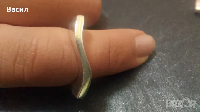 Сребърен дамски пръстен , снимка 3 - Пръстени - 48028643