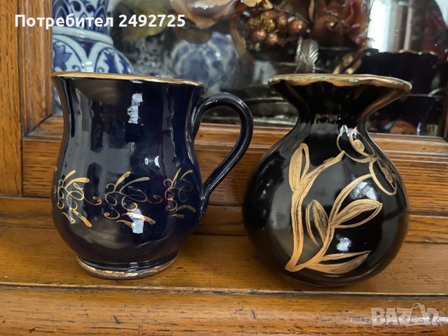 ✅руска ваза с позлата ,комплект 2 бр, снимка 1