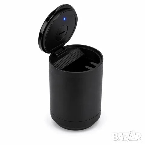 Автомобилен пепелник със синьо LED осветление 10 cm