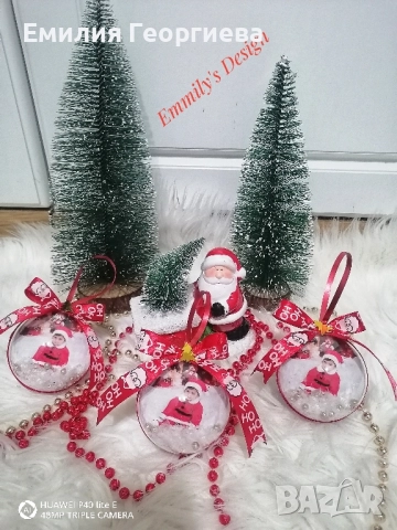 Коледни топки със снимки на-най ниски цени , снимка 3 - Коледни подаръци - 52591530