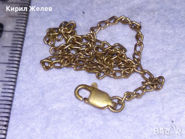 СТАРА СРЕБЪРНА с ПОЗЛАТА ФИНА ВЕРИЖКА ГРИВНА СИНДЖИРЧЕ МАЙСТОРСКА ИЗРАБОТКА - Със ЗАКОПЧАЛКА 30832, снимка 12 - Антикварни и старинни предмети - 41761549