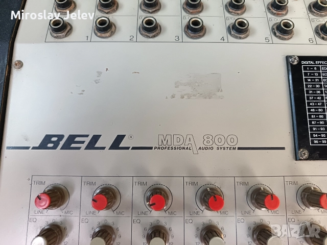 пулт с вграден усилвател Bell, снимка 8 - Ресийвъри, усилватели, смесителни пултове - 52646884