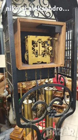 паркетен часовник ковано желязо, снимка 7 - Антикварни и старинни предмети - 50048634