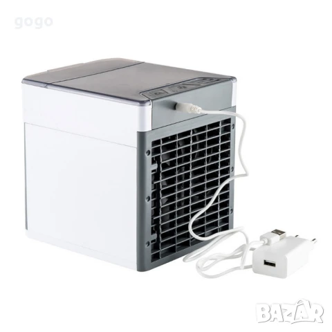 Компактен настолен охладител MUHLER MC-585 с овлажнител, LED светлина и USB захранване, снимка 6 - Други стоки за дома - 50561029