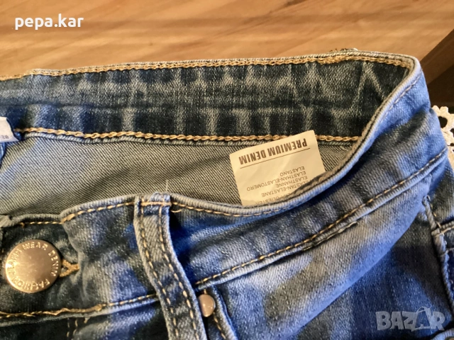Дънки еластични маркови размер 38 Premium denim, снимка 4 - Дънки - 53847386