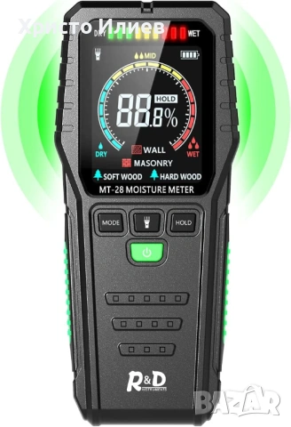 Влагомер с LCD дисплей Безконтактен влагомер RDINSCOS MT28