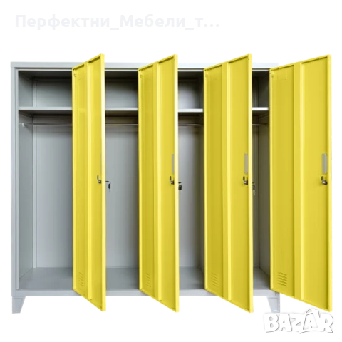 Метални гардеробчета с различни цветове-1-2,3,4 врати-налични!за детски градини,училище,занималня, снимка 8 - Шкафове и рафтове - 51285935