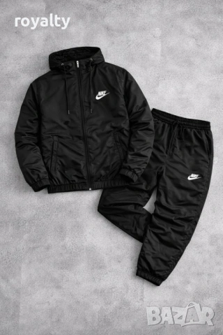 Nike Нов Черен Мъжки Комплект Найк 