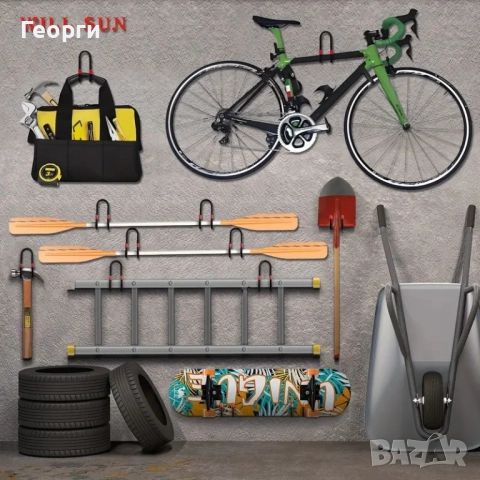 Тежкотоварни метални двойни куки за стенен монтаж, снимка 3 - Други инструменти - 51853497