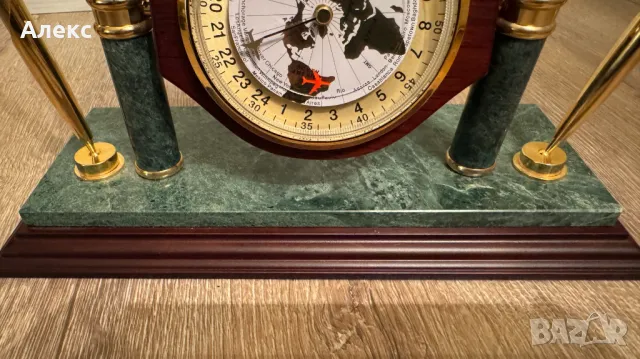 Световна карта на часовите пояси– Масивна, 1.480кг, снимка 5 - Антикварни и старинни предмети - 48147228