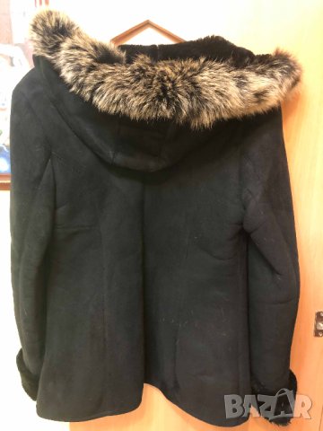 черно палто/кожухче с качулка, снимка 5 - Палта, манта - 42236449
