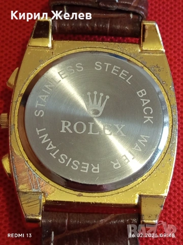 Класически модел мъжки часовник ROLEX Gellini с кожена каишка 32269, снимка 7 - Мъжки - 53491337