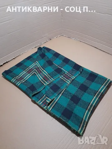 Старо Ръчно Тъкано Двулицево Одеало Размери 190/150см., снимка 4 - Антикварни и старинни предмети - 48435698