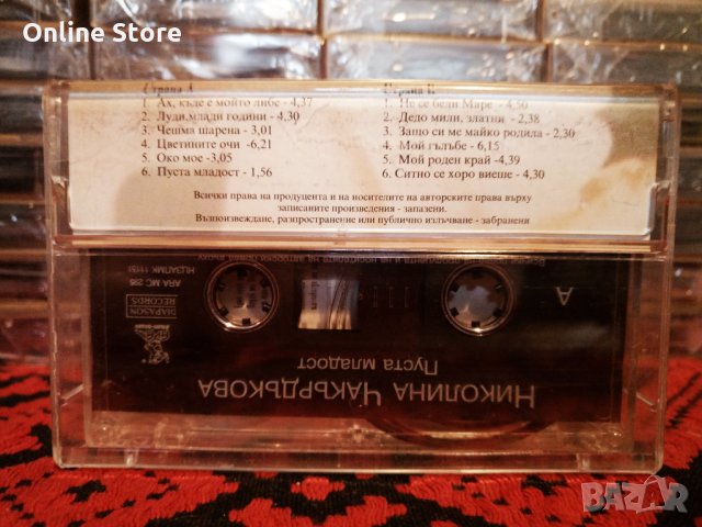 Николина Чакърдъкова - Пуста младост, снимка 2 - Аудио касети - 34388164