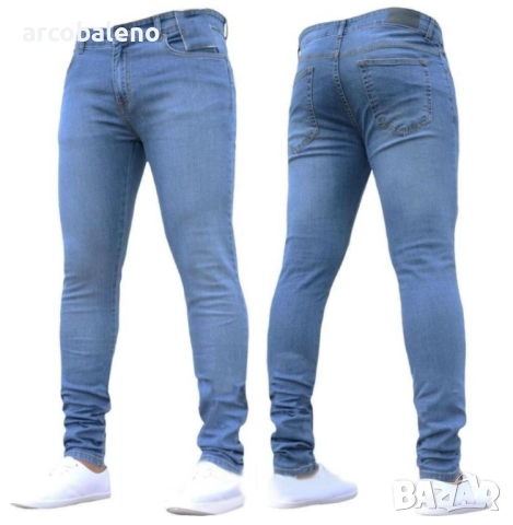 Мъжки ежедневни дънки с нормална кройка, 3цвята , снимка 4 - Дънки - 51623068