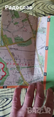 Стара карта и пътеводител на Варшава , снимка 5 - Енциклопедии, справочници - 48318614