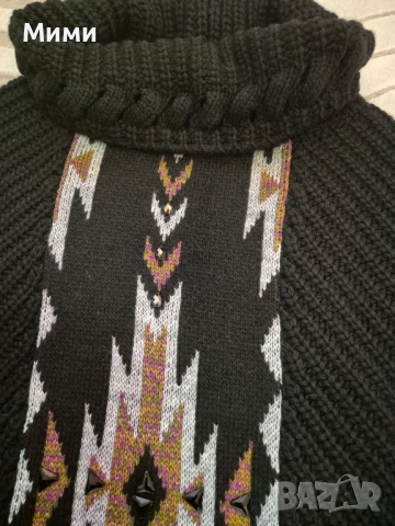 Красиво топло пончо, снимка 2 - Жилетки - 53149771