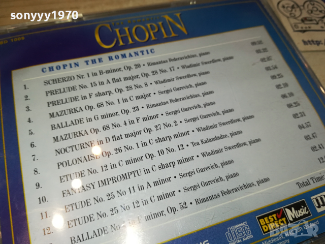 CHOPIN CD-ВНОС GERMANY 1203241617, снимка 9 - CD дискове - 44732919
