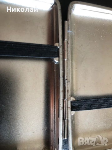 Метална табакера V.H. (Von Hofe) – Made in Germany (за 14 цигари 80 мм), компактна, много запазена, снимка 10 - Табакери - 53572544