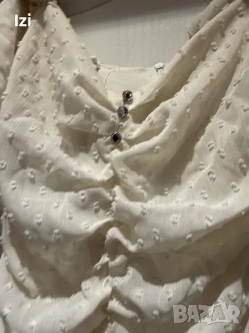 Бяла Рокля Zara, снимка 2 - Рокли - 49989518