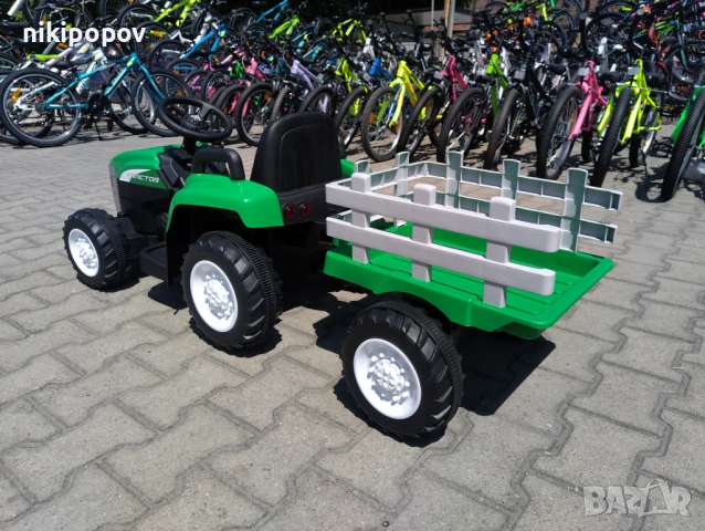 NEBRASKA акумулаторен трактор с ремарке DALLAS зелен, снимка 6 - Други - 53849211