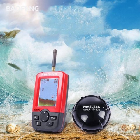 Нови промо Fish Finder XJ-01 Ultra безжичен ехолог Сонар за откриване на рибни пасажи 12 месеца гара, снимка 16 - Въдици - 41666135