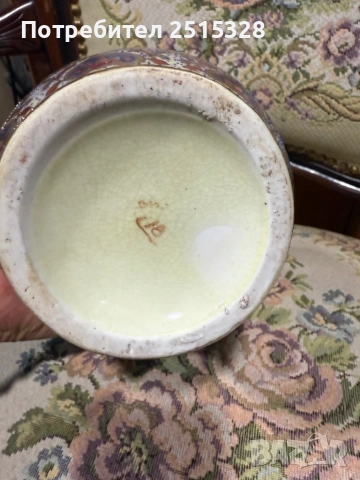 красива стара китайска ваза ръчно рисувана, снимка 4 - Колекции - 52151300