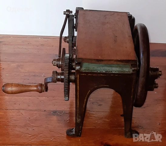 Стар  механичен уред  гилотина за рязане на тютюн, снимка 6 - Антикварни и старинни предмети - 53684086
