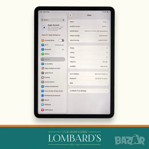 iPad Pro 11" M2 с 512GB, N: 1141422, снимка 2 - Таблети - 56017574