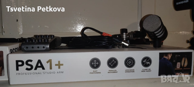 Професионален сет: Микрофон Rode PodMic + Рамо Rode PSA1+ (ЧИСТО НОВИ), снимка 5 - Микрофони - 53732416
