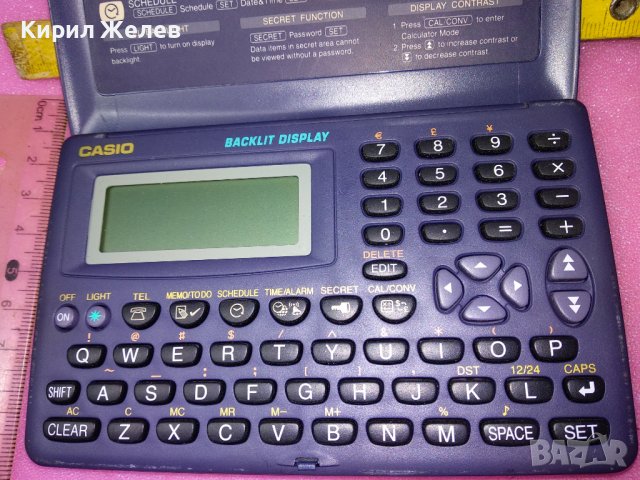 CASIO DIGITAL DIARY SF-3600A 64KB ПРОФЕСИОНАЛЕН ЯПОНСКИ МНОГОФУНКЦИОНАЛЕН КАЛКУЛАТОР СТАР ЕЛКА 42964, снимка 3 - Друга електроника - 44147561