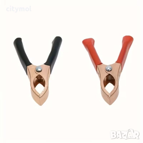 ​Щипки крокодил, 2 броя, 70 mm, 30 A