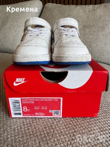 Бебешки обувки Nike Court Borough, снимка 4 - Бебешки обувки - 51450845