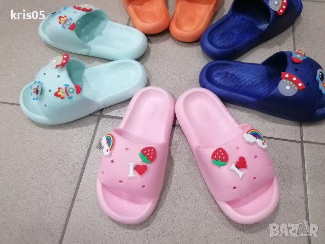 Детски чехли неонови .Много меки, снимка 1