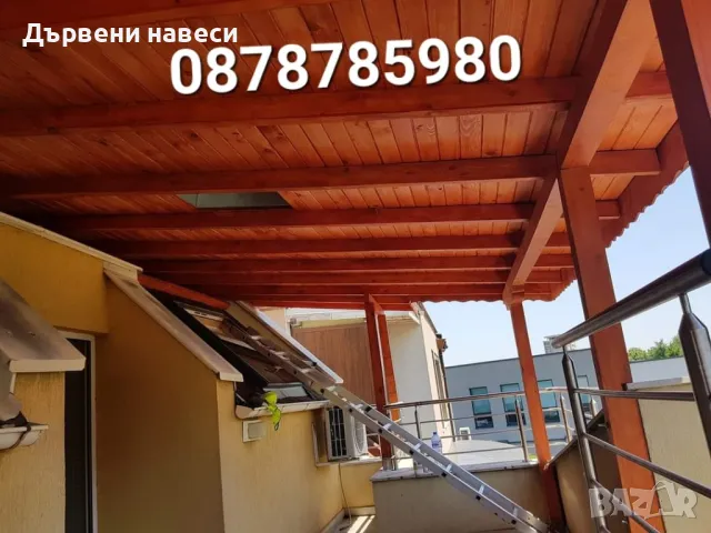 Изграждане на дървени навеси и Тераси, снимка 7 - Ремонти на покриви - 48882600