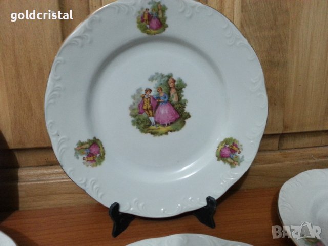 Стар български порцелан чинии , снимка 3 - Антикварни и старинни предмети - 39896821