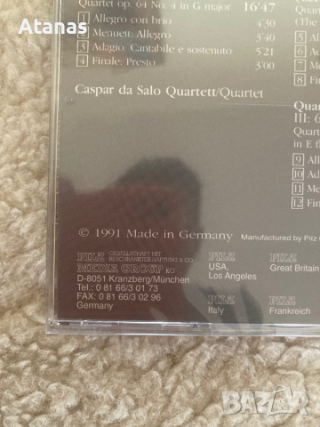 Joseph Haydn, String Quartets op.64, N4-6, снимка 3 - CD дискове - 44825194
